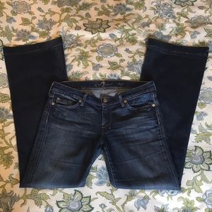 7 for All Mankind “Dojo” trouser leg flare jeans